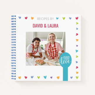Libro de cocina de memoria de pareja personalizada