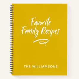 Libro de cocina de receta familiar