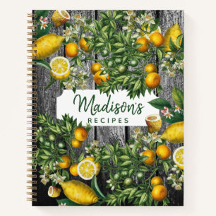 Libro de cocina de recetas del jardín de cítricos 