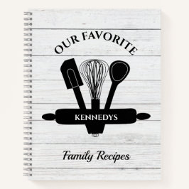 Libro de cocina de recetas familiares personalizad