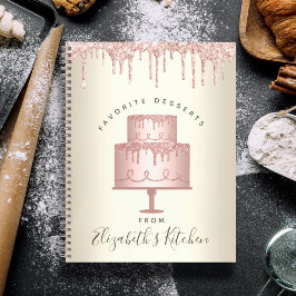 Libro de cocina de recetas Pastel rosa Panadería P