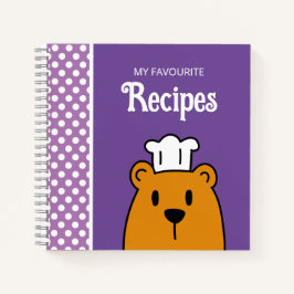 Libro De Cocina En Blanco Para Escribir