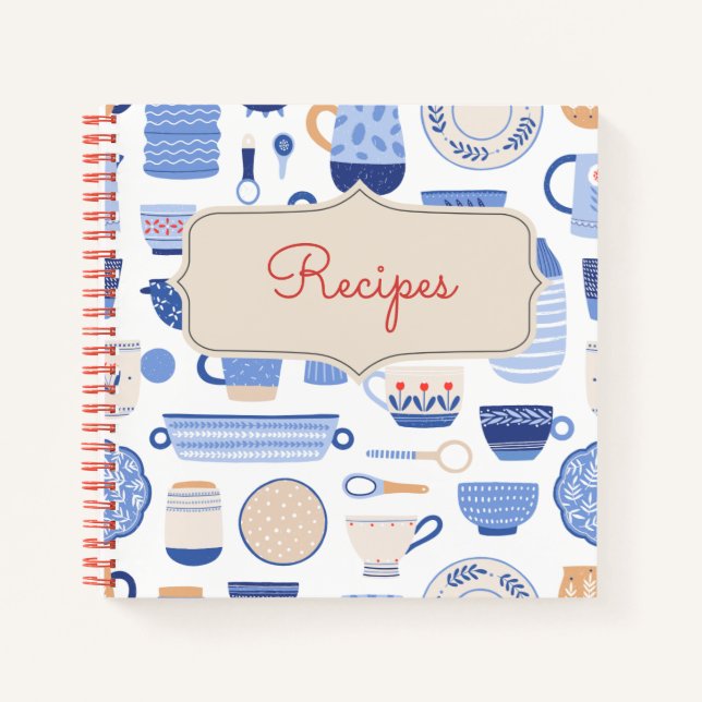 Libro De Cocina En Blanco Para Escribir (Anverso)