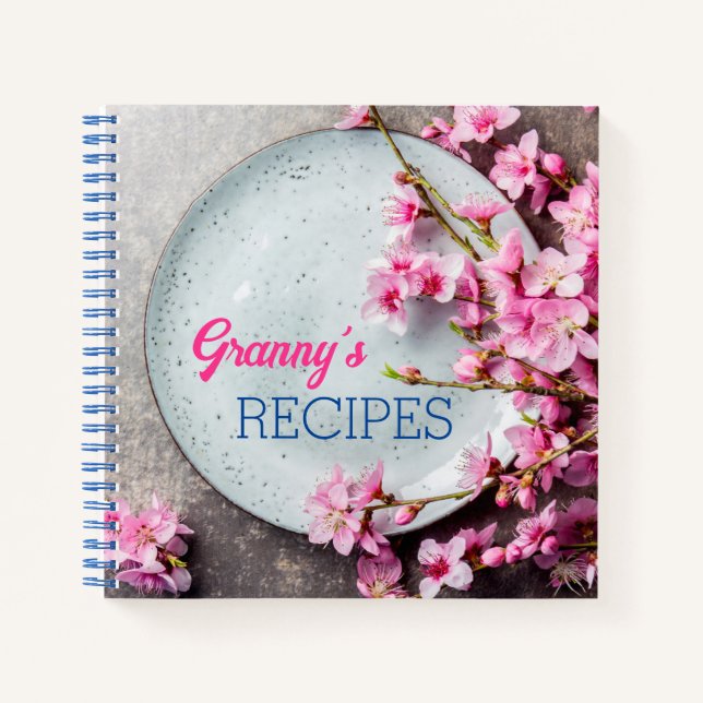 Libro De Cocina En Blanco Para Escribir (Anverso)