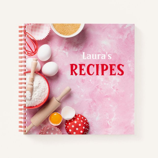 Libro De Cocina En Blanco Para Escribir (Anverso)