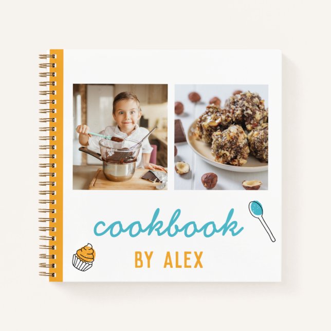 Libro de cocina infantil personalizado (Añadir fot (Anverso)