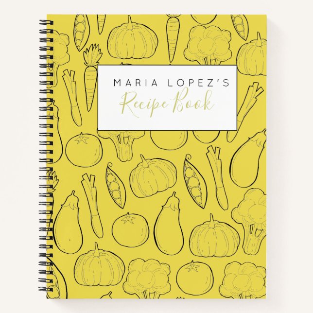 Libro de cocina personalizado del perro amarillo (Anverso)
