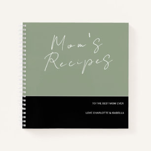 LIBRO DE COCINA RECIPE DE LA MAMÁ NEGRA VERDE DE S