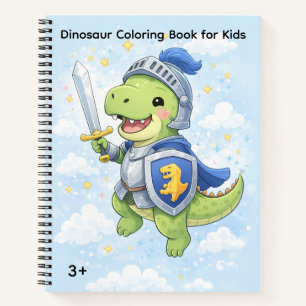 Libro de colorear dinosaurios para niños de 3 años