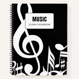 Libro de composición de Lecciones de música en bla