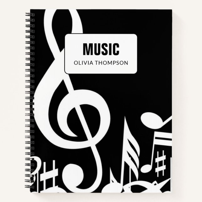 Libro de composición de Lecciones de música en bla (Anverso)