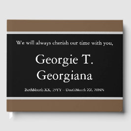 Libro de Condolencias Elegante y Sencillo