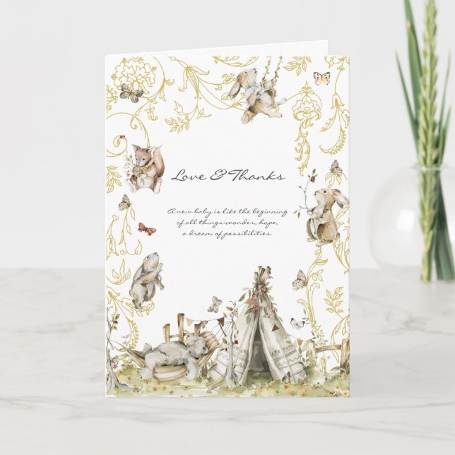 Libro de cuentos | Agradecimiento para baby shower (Anverso)