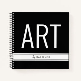 Libro de dibujo con nombre
