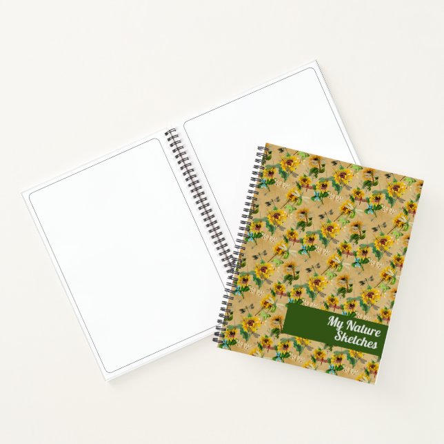 Libro de dibujos animados de girasoles y libagonfl (Interior)