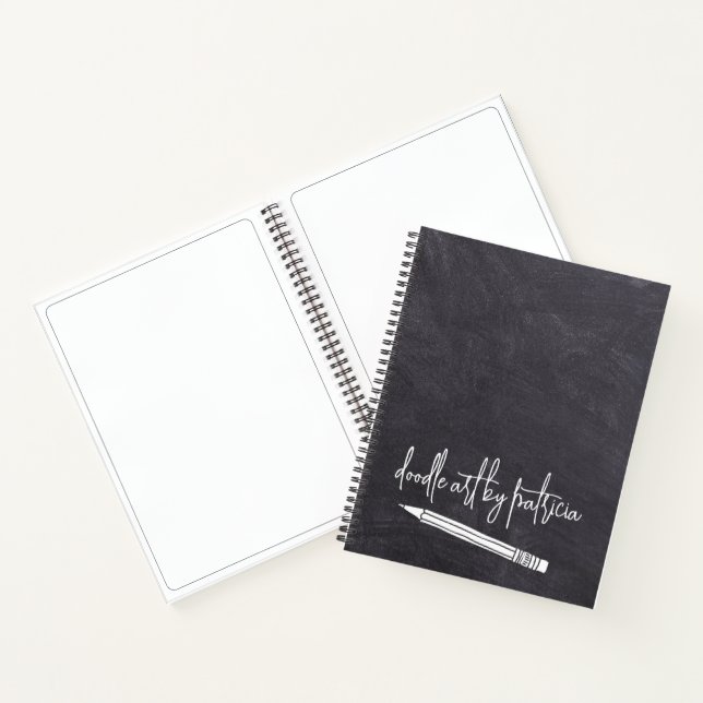 Libro de dibujos animados Rustic Chalkboard Doodle (Interior)