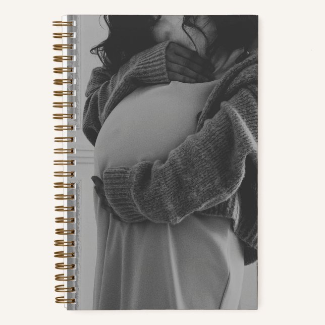 Libro de embarazo personalizado Foto de maternidad (Anverso)