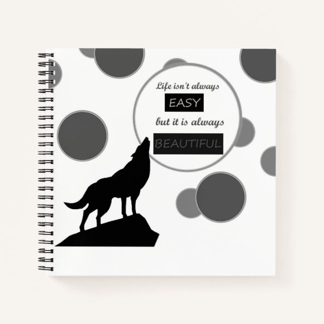 libro de esbozo de espiral inspiradora (Anverso)