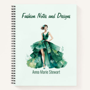 Libro de esbozo de moda personalizado