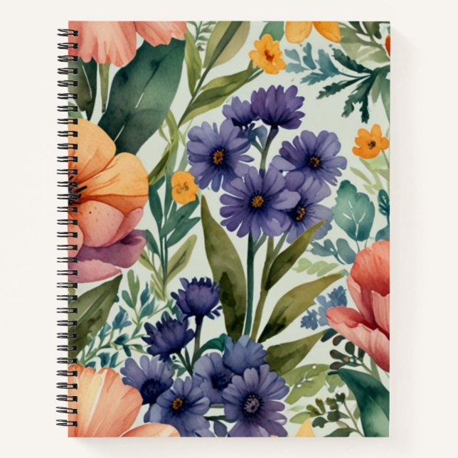 Libro de esbozo minimalista en blanco (Anverso)