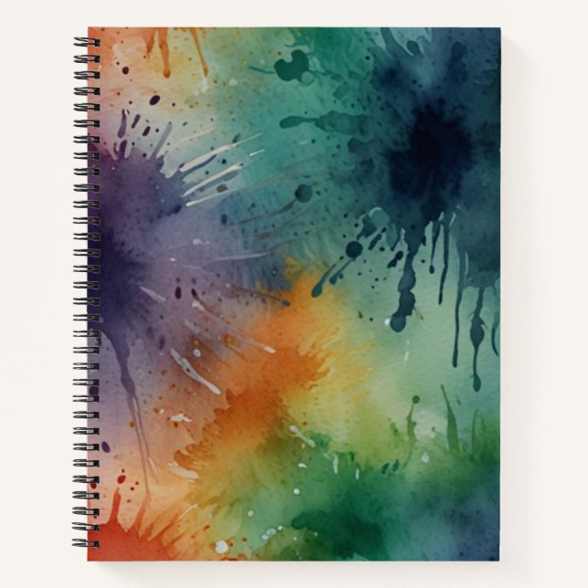 Libro de esbozo minimalista en blanco (Anverso)