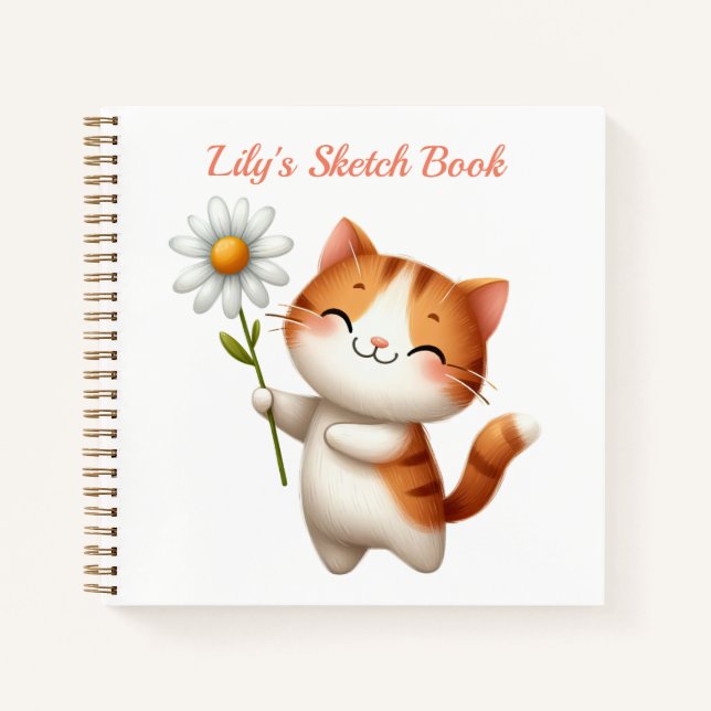 Libro de esbozos personalizados para niños (Anverso)