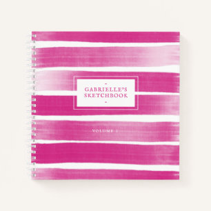 Libro De Esquemas Rosa Profundo Traza El Diario De