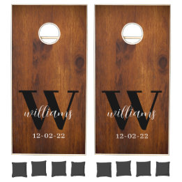 Libro de firmas alternativo de boda con monograma