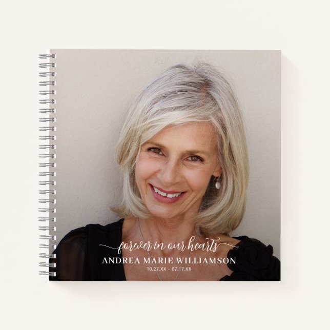 Libro de firmas de fotos conmemorativas o funerale (Anverso)