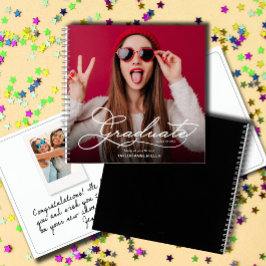 Libro de Firmas de Graduación con Fotos Modernas