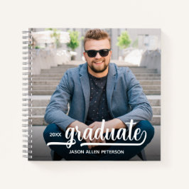 Libro de Firmas de Graduación con Fotos Modernas
