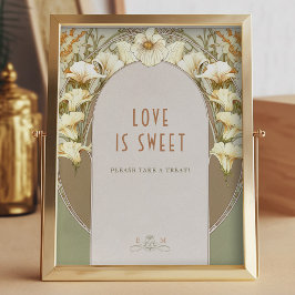 Libro de firmas de invitados de foto Arte Nouveau 