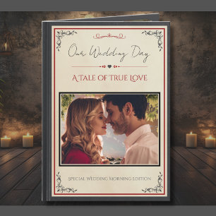 Libro de Fotos Creativo Tarjeta del Día de la Boda