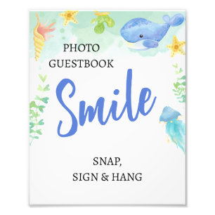 Libro de fotos de Summer Under Sea en Baby Shower