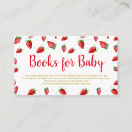 Libro de fresa para tarjeta de bebé