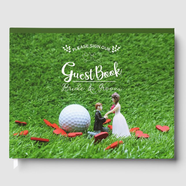Libro de golf para Bodas golfistas (Anverso)
