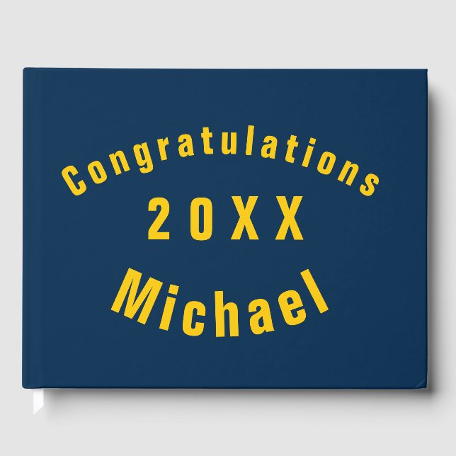 Libro de graduación - Colores escolares o favorito (Anverso)