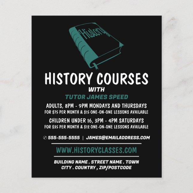 Libro de Historia Verde, Publicidad de Curso de Hi (Frente)