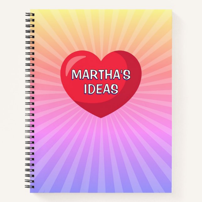 Libro de historietas cuaderno de nombres personali (Anverso)