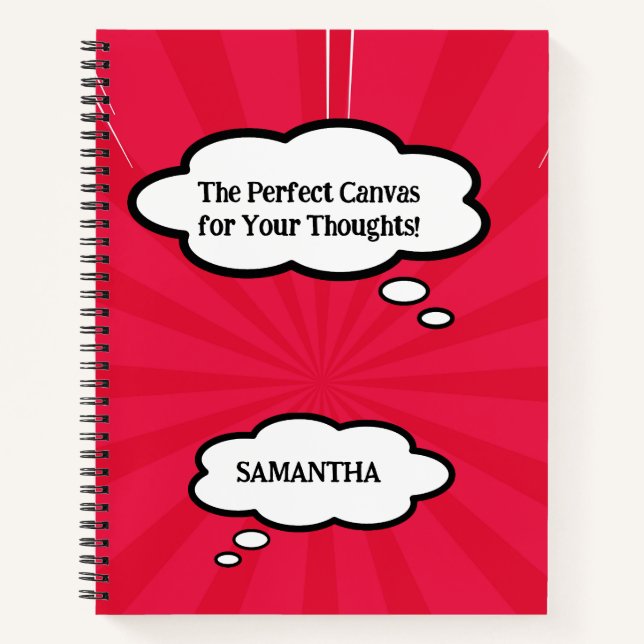 Libro de historietas lindo y único y moderno bloc  (Anverso)