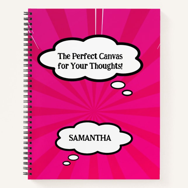 Libro de historietas lindo y único y moderno bloc  (Anverso)