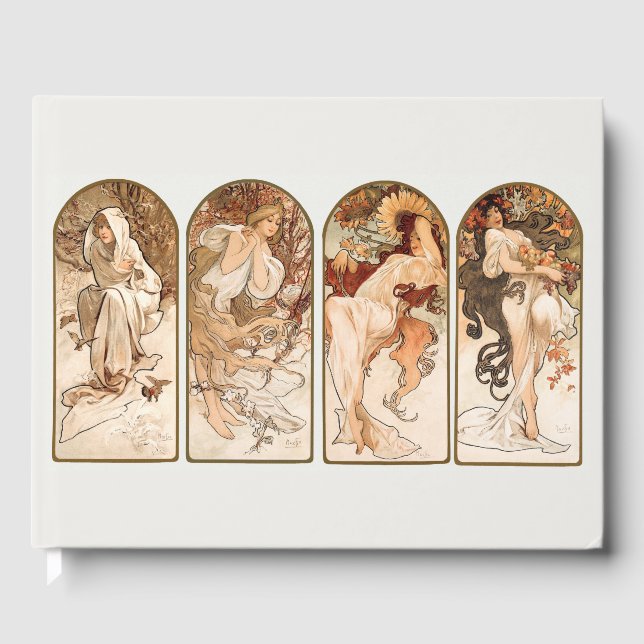 LIBRO DE HUÉSPEDES: ALPHONS MARIA MUCHA : LAS TEMP (Anverso)