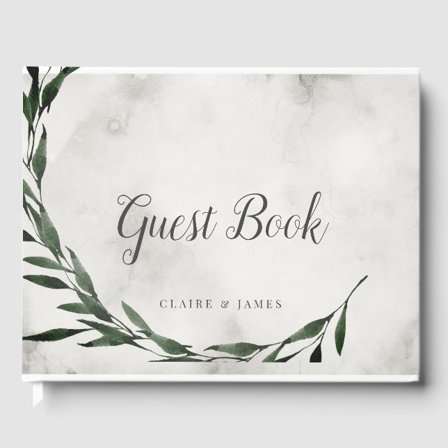 LIBRO DE HUÉSPEDES, Boda 'RÚSTICO CLÁSICO' (Anverso)