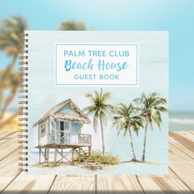 Libro De Huéspedes De La Casa De Playa Con Palmera (In situ, beach)