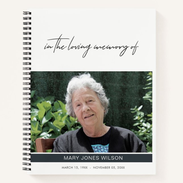 LIBRO DE INVITACIÓN MÍNIMO ELEGANTE DE SÍNTOMAS DE (Anverso)