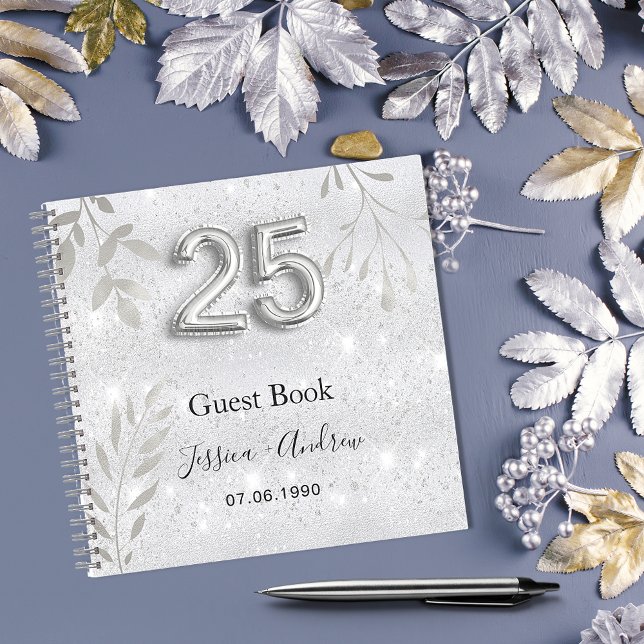 libro de invitaciones para follaje de plata con 25 (Subido por el creador)