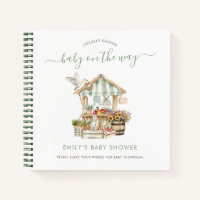 Libro de invitado Baby Shower de mercado local
