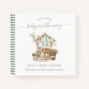 Libro de invitado Baby Shower de mercado local