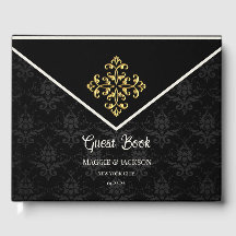 Libro de Invitado de Boda de Glam por la noche