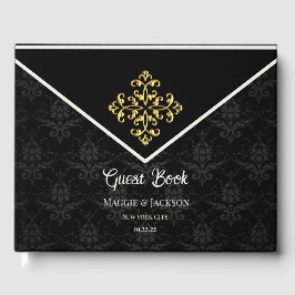 Libro de Invitado de Boda de Glam por la noche